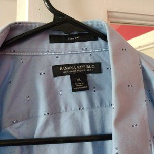 Banana Republic Non-Iron 100% Cotton Slim Fit (XL)